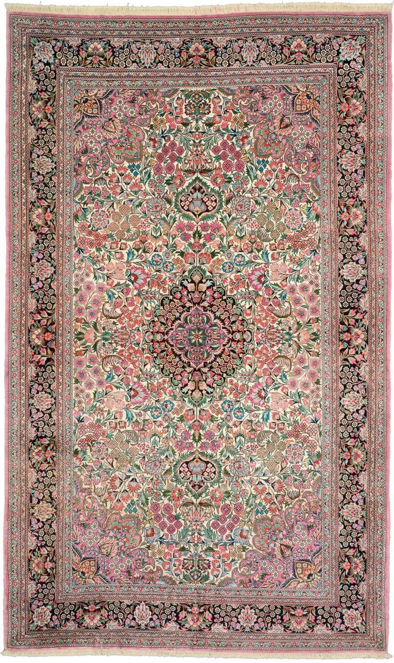 Hereke Oriental Rug 152 × 252 cm, Silk, hand-knotted