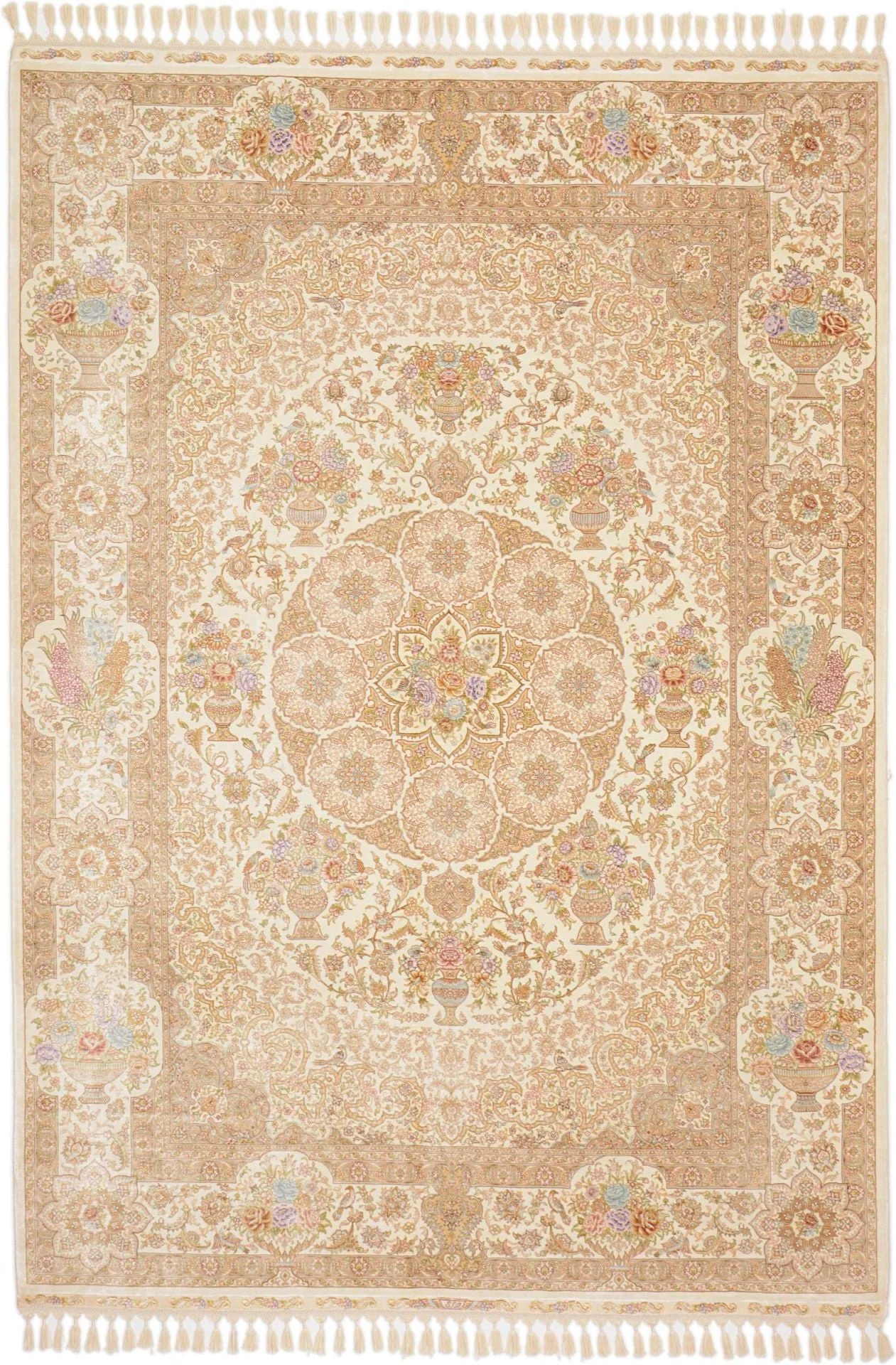 Hereke Oriental Rug 170 × 240 cm, Silk, hand-knotted
