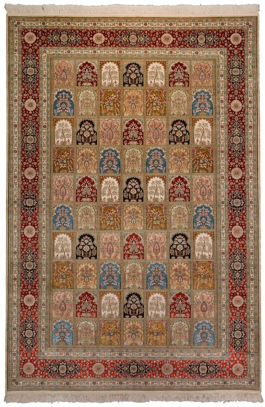 Hereke Oriental Rug 189 × 278 cm, Silk, hand-knotted