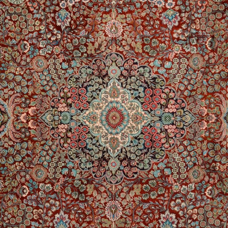 Hereke Oriental Rug 220 × 311 cm, Silk, hand-knotted — view 4