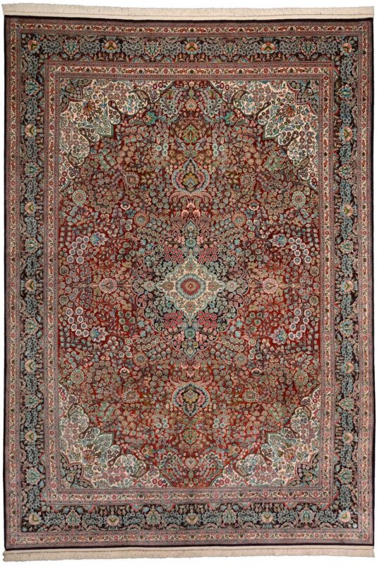 Hereke Oriental Rug 220 × 311 cm, Silk, hand-knotted
