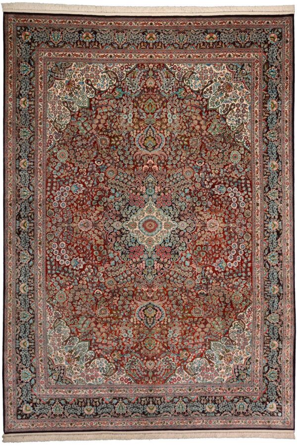 Hereke Oriental Rug 220 × 311 cm, Silk, hand-knotted