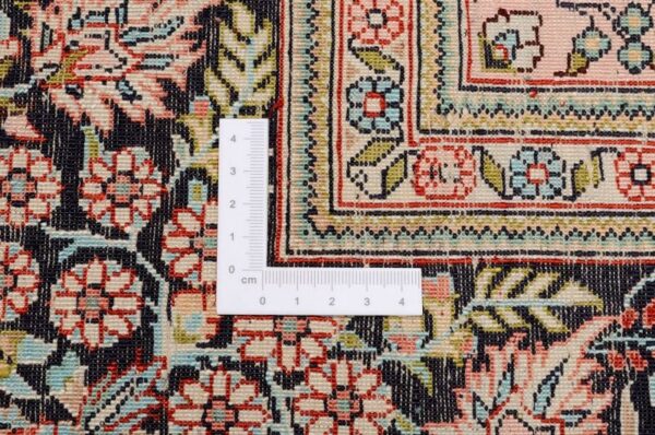 Hereke Oriental Rug 246 × 300 cm, Silk, Red/Orange, hand-knotted — view 3