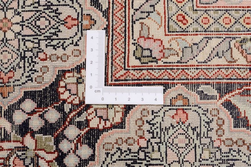 Hereke Oriental Rug 246 × 300 cm, Silk, Red/Orange, hand-knotted — view 3