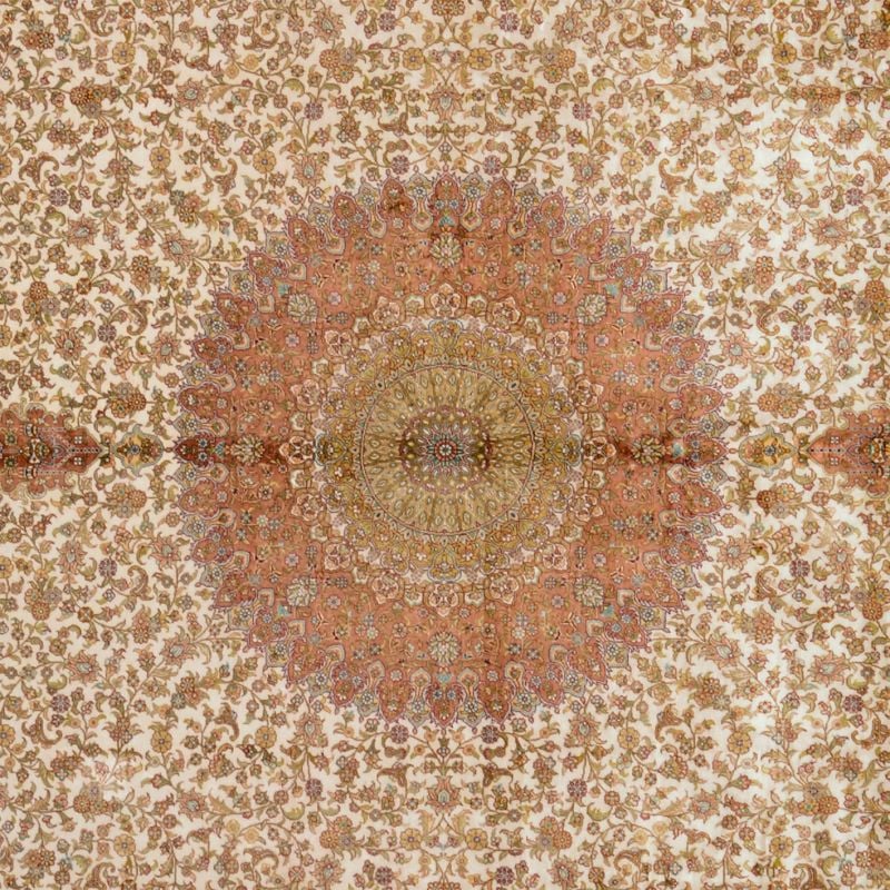 Hereke Oriental Rug 270 × 365 cm, Silk, hand-knotted — view 4