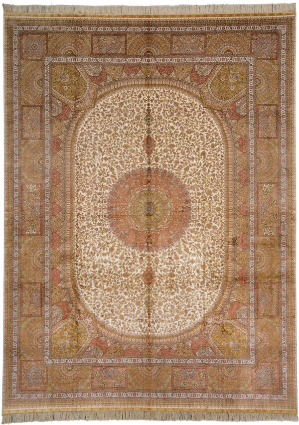 Hereke Oriental Rug 270 × 365 cm, Silk, hand-knotted