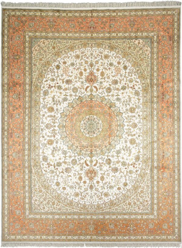 Hereke Oriental Rug 275 × 360 cm, Silk, hand-knotted