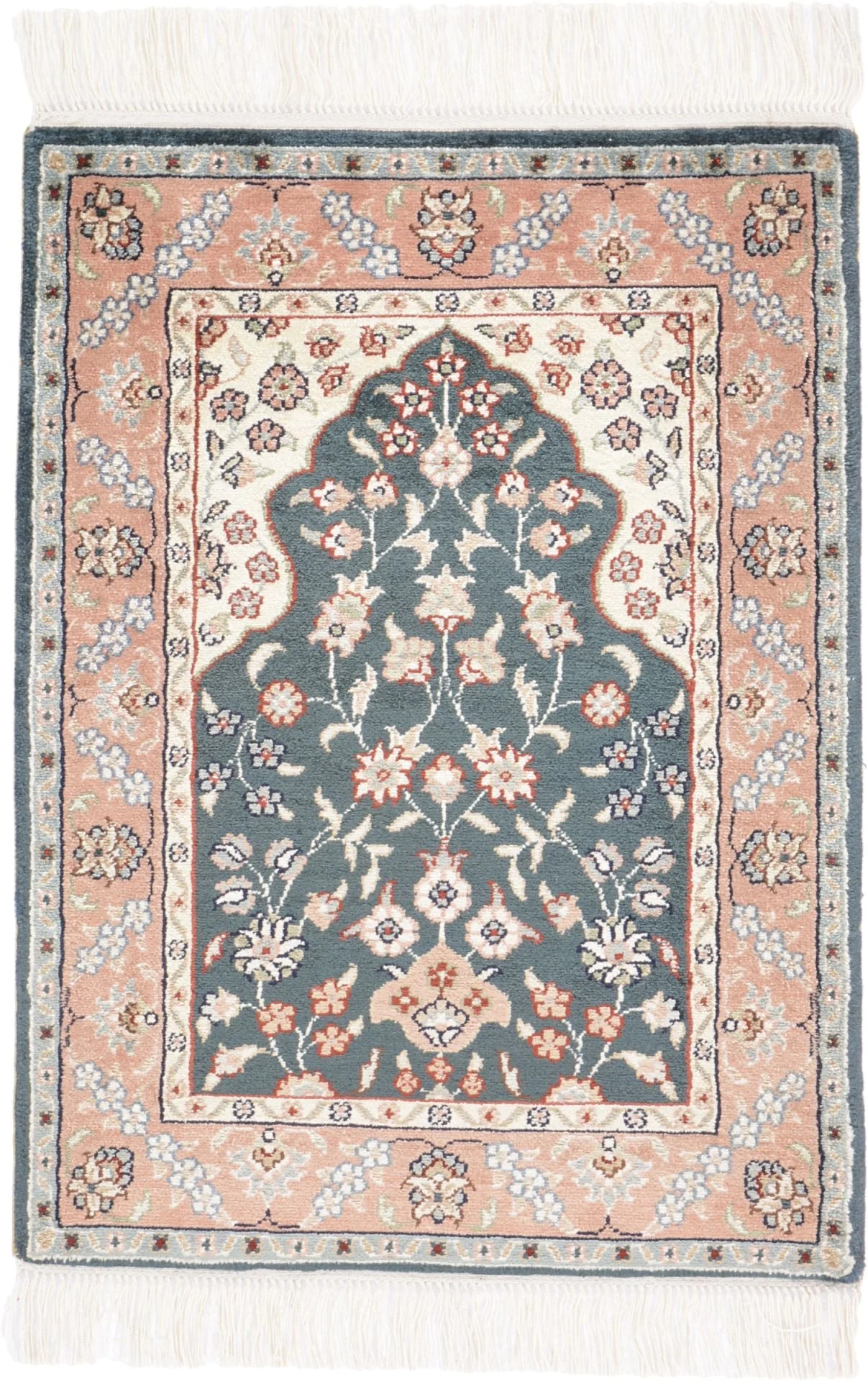 Hereke Oriental Rug 43 × 58 cm, Silk, hand-knotted