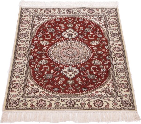 Hereke Oriental Rug 61 × 91 cm, Silk, hand-knotted, exclusive — view 2