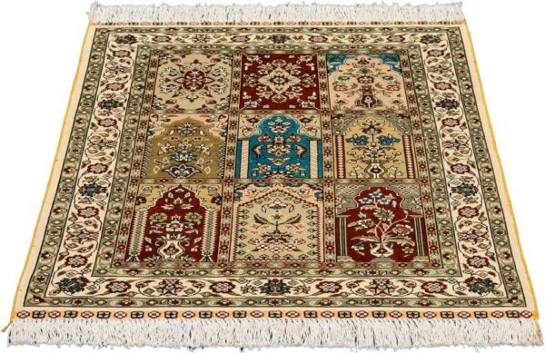 Hereke Oriental Rug 62 × 92 cm, Silk, Multicolor, hand-knotted — view 2