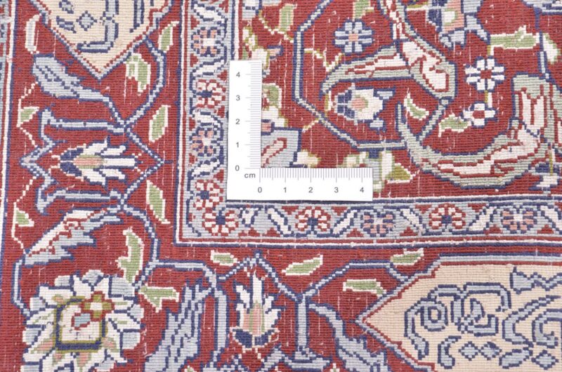 Hereke Oriental Rug 63 × 93 cm, Silk, Red/Orange, hand-knotted — view 3