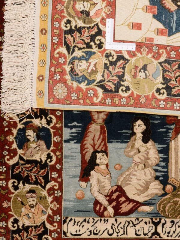 Hereke Oriental Rug 63 × 93 cm, Silk, Multicolor, hand-knotted — view 3