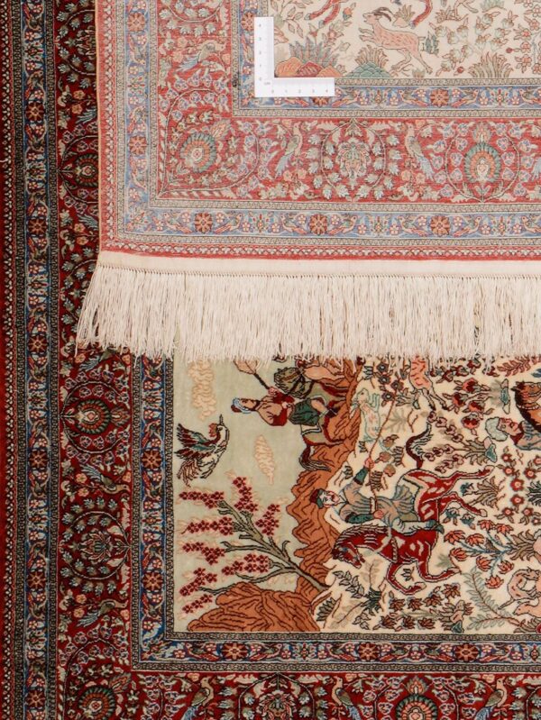 Hereke Oriental Rug 63 × 94 cm, Silk, hand-knotted, exclusive — view 3