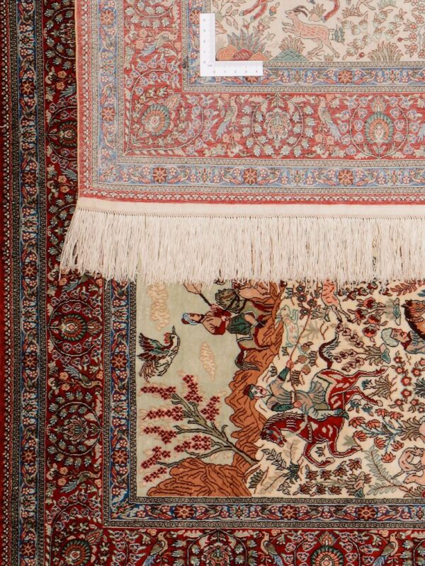 Hereke Oriental Rug 63 × 94 cm, Silk, hand-knotted, exclusive — view 3