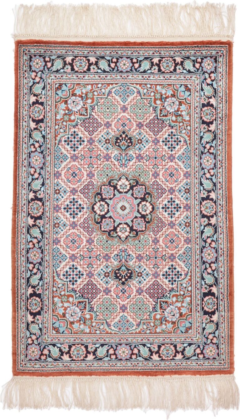 Hereke Oriental Rug 63 × 95 cm, Silk, hand-knotted