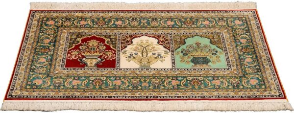 Hereke Oriental Rug 76 × 121 cm, Silk, hand-knotted — view 2