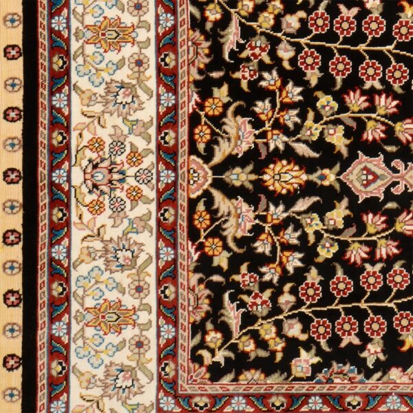 Hereke Oriental Rug 77 × 123 cm, Silk, hand-knotted — view 4 Hereke Oriental Rug 77 × 123 cm, Silk, hand-knotted — view 4