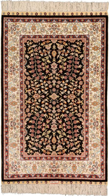 Hereke Oriental Rug 77 × 123 cm, Silk, hand-knotted Hereke Oriental Rug 77 × 123 cm, Silk, hand-knotted
