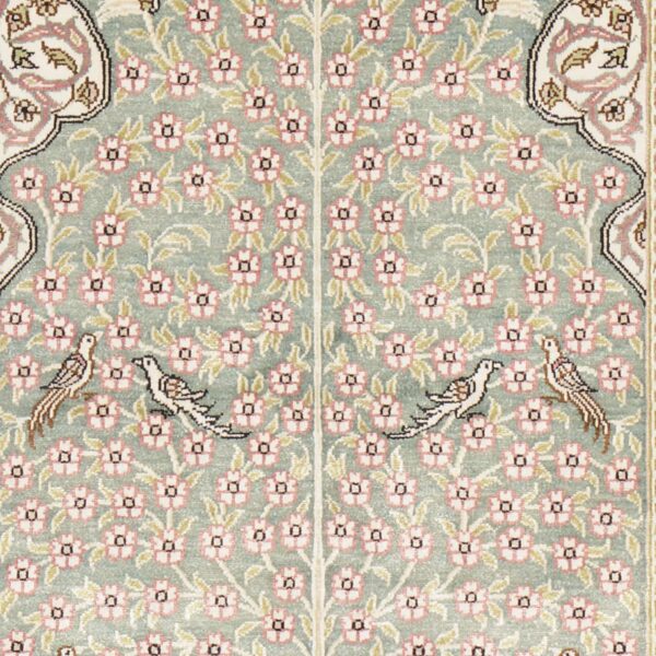 Hereke Oriental Rug 78 × 125 cm, Wool, hand-knotted — view 4