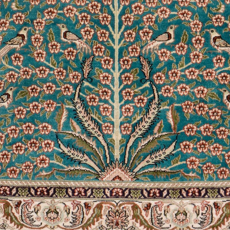 Hereke Oriental Rug 79 × 122 cm, Silk, hand-knotted, exclusive — view 4