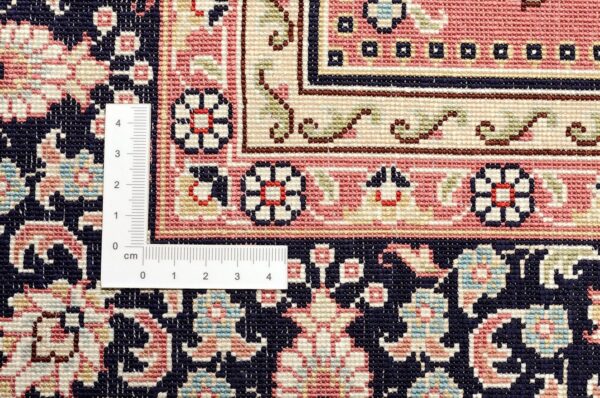 Hereke Oriental Rug 79 × 123 cm, Silk, Red/Orange, hand-knotted, exclusive — view 3