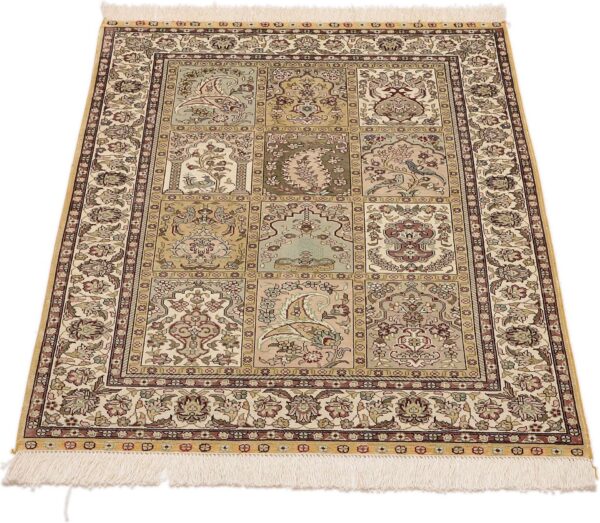 Hereke Oriental Rug 79 × 124 cm, Silk, hand-knotted, exclusive — view 2