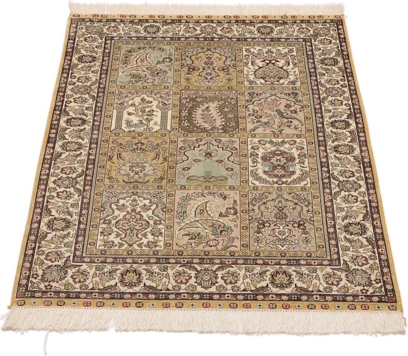 Hereke Oriental Rug 79 × 124 cm, Silk, hand-knotted, exclusive — view 2