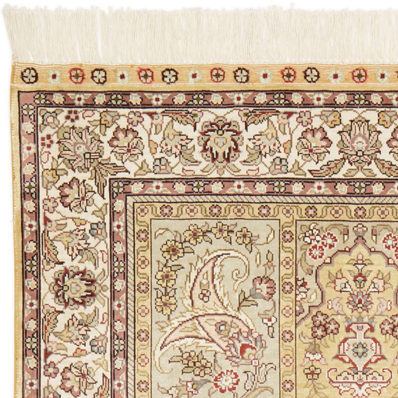 Hereke Oriental Rug 79 × 124 cm, Silk, hand-knotted, exclusive — view 5
