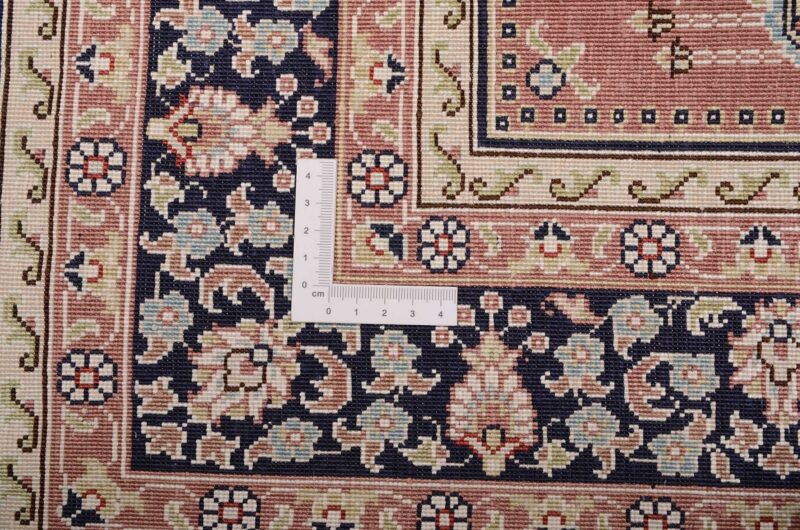 Hereke Oriental Rug 79 × 126 cm, Silk, Red/Orange, hand-knotted — view 3