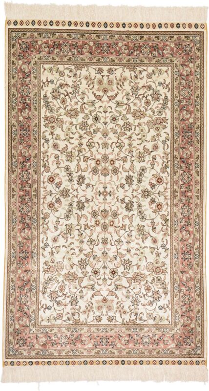 Hereke Oriental Rug 79 × 132 cm, Silk, hand-knotted, exclusive