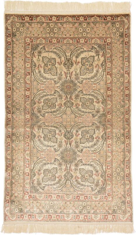 Hereke Oriental Rug 80 × 120 cm, Silk, hand-knotted
