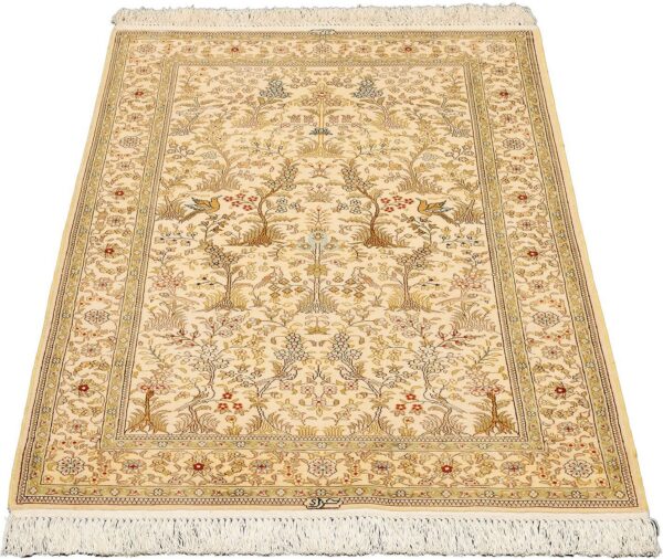 Hereke Oriental Rug 80 × 126 cm, Silk, hand-knotted — view 2