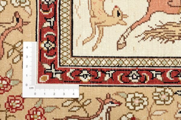 Hereke Oriental Rug 80 × 129 cm, Silk, hand-knotted — view 3
