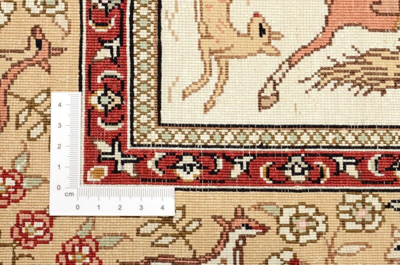Hereke Oriental Rug 80 × 129 cm, Silk, hand-knotted — view 3
