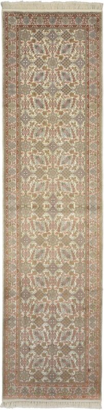 Hereke Oriental Rug 80 × 305 cm, Silk, hand-knotted, exclusive