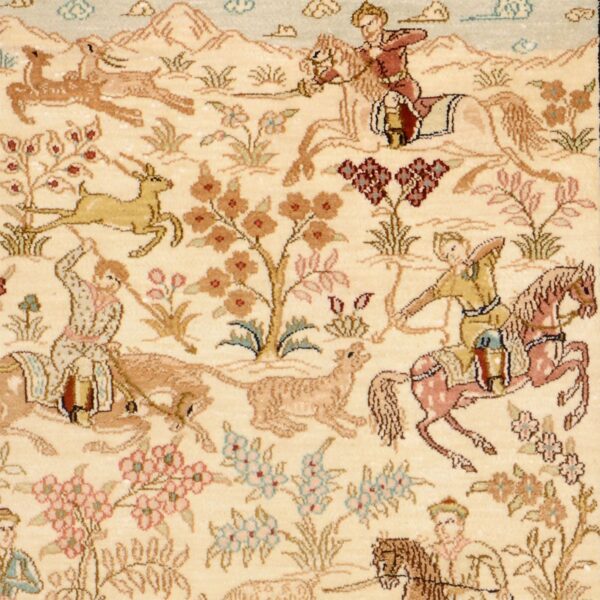 Hereke Oriental Rug 81 × 130 cm, Silk, hand-knotted — view 4