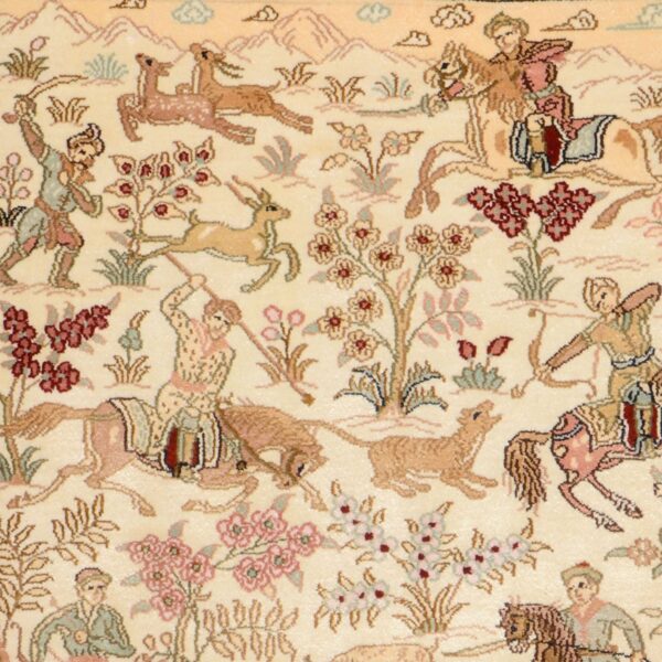 Hereke Oriental Rug 82 × 126 cm, Silk, hand-knotted — view 4