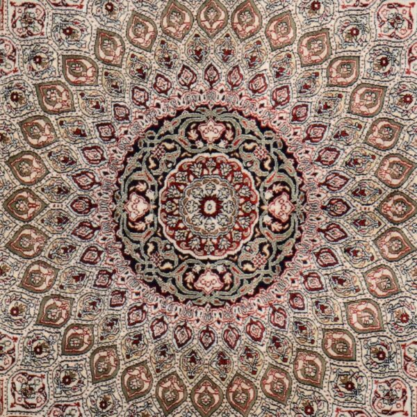 Hereke Oriental Rug 91 × 91 cm, Silk, hand-knotted — view 4