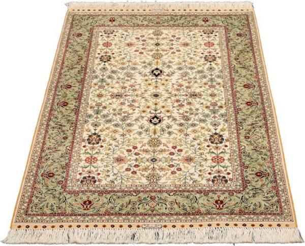 Hereke Oriental Rug 94 × 155 cm, Silk, hand-knotted — view 2