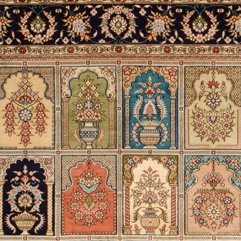 Hereke Oriental Rug 95 × 154 cm, Silk, hand-knotted — view 4