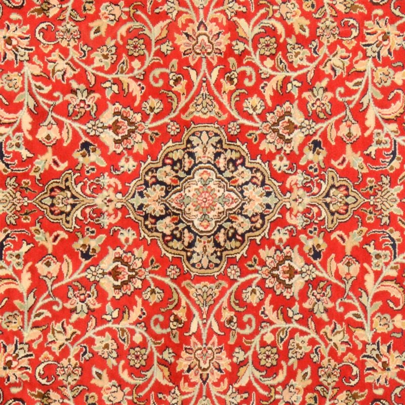Indian Oriental Rug 124 × 183 cm, Silk, hand-knotted, luxury — view 4 Indian Oriental Rug 124 × 183 cm, Silk, hand-knotted, luxury — view 4
