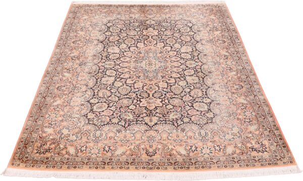 Indian Oriental Rug 159 × 218 cm, Silk, hand-knotted, vintage — view 2
