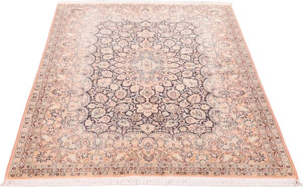 Indian Oriental Rug 159 × 218 cm, Silk, hand-knotted, vintage — view 4