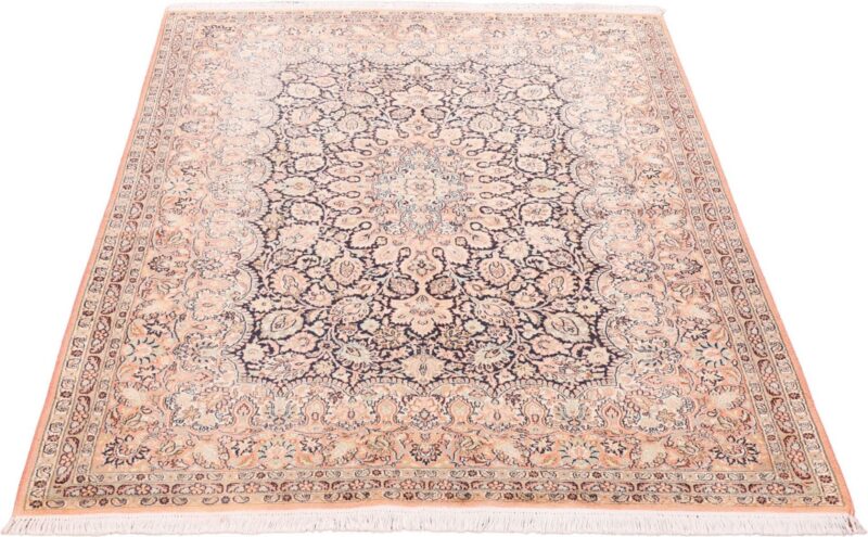 Indian Oriental Rug 159 × 218 cm, Silk, hand-knotted, vintage — view 4