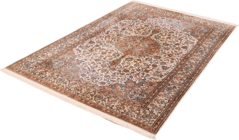 Indian Oriental Rug 170 × 245 cm, Silk, hand-knotted, vintage — view 3