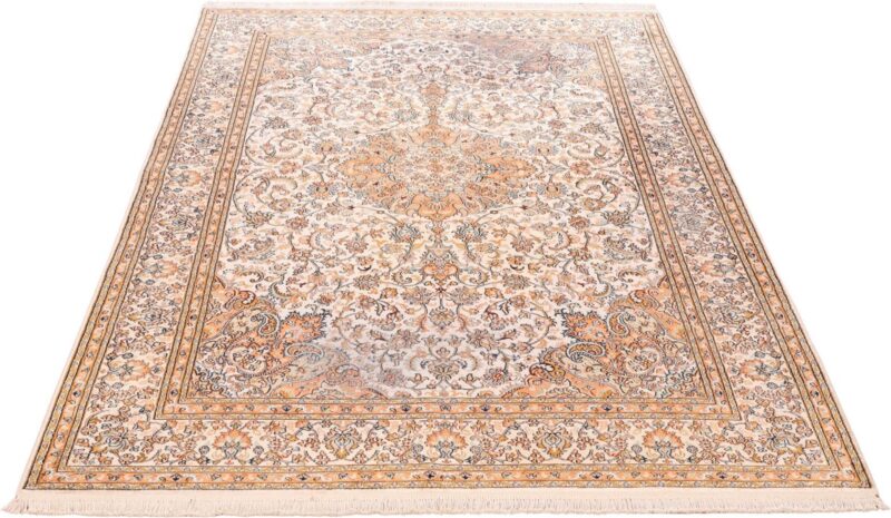 Indian Oriental Rug 170 × 245 cm, Silk, hand-knotted, vintage — view 4