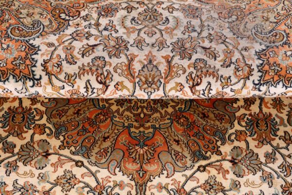 Indian Oriental Rug 170 × 245 cm, Silk, hand-knotted, vintage — view 8