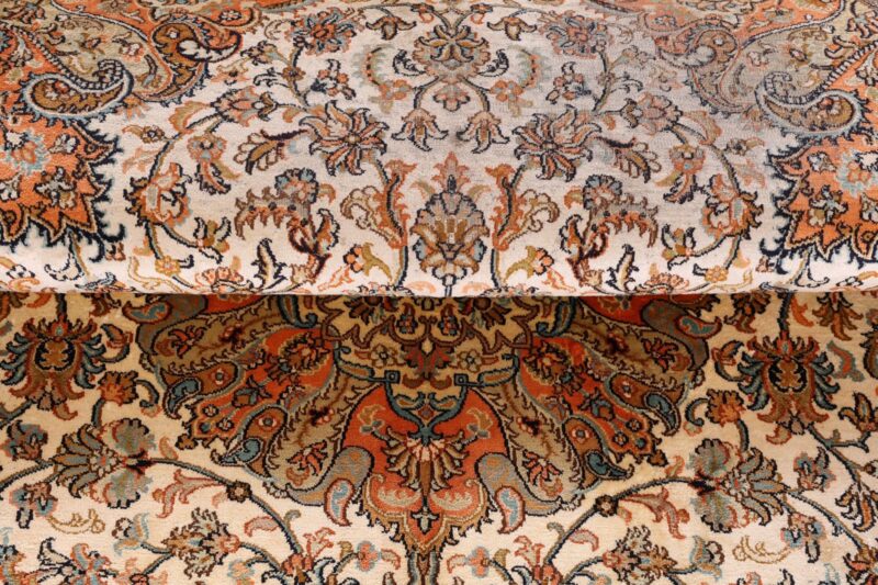 Indian Oriental Rug 170 × 245 cm, Silk, hand-knotted, vintage — view 8