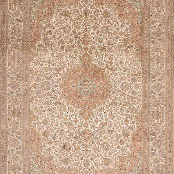 Indian Oriental Rug 218 × 307 cm, Silk, hand-knotted — view 6