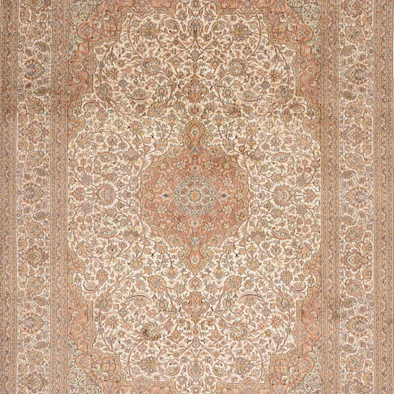 Indian Oriental Rug 218 × 307 cm, Silk, hand-knotted — view 6